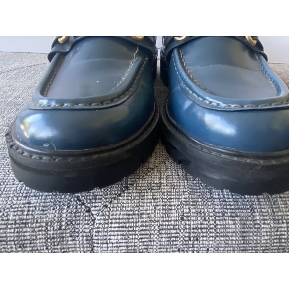Steve Madden Chunky Lugged Sole Blue Mistor Loafer Women's Shoe Size 8 - Picture 8 of 16